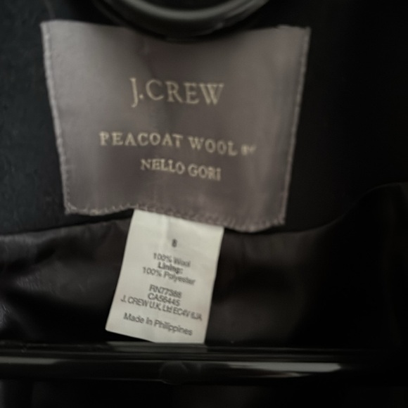 J. Crew women’s wool peacoat, size 8 - Picture 3 of 3